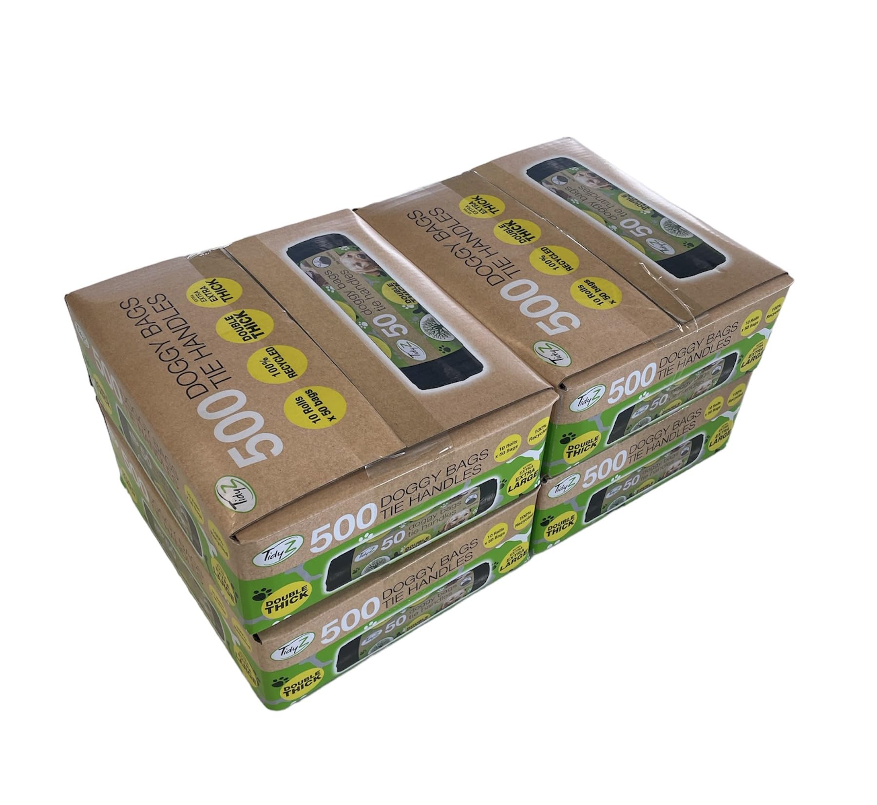 Tidyz 2000 sacchetti per cani extra forti e extra large (40 rotoli da 50 sacchetti)