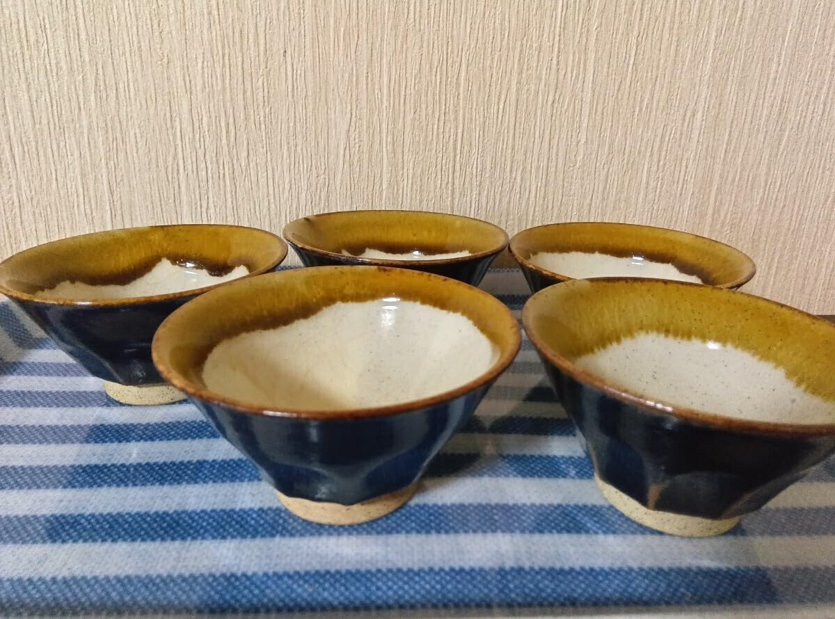 Amazon.co.jp: 越中瀬戸焼千寿窯吉野香岳小鉢 ミニ茶碗 茶器 酒器 貫