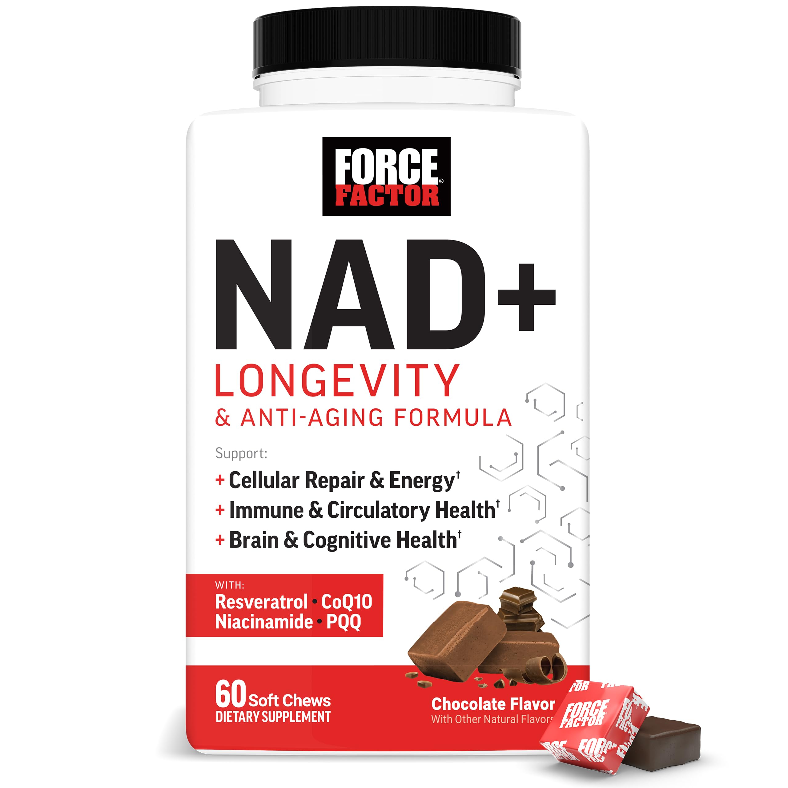 Force Factor NAD+ Longevity & Anti-Aging Formula 60 Count (Pack of 1)
