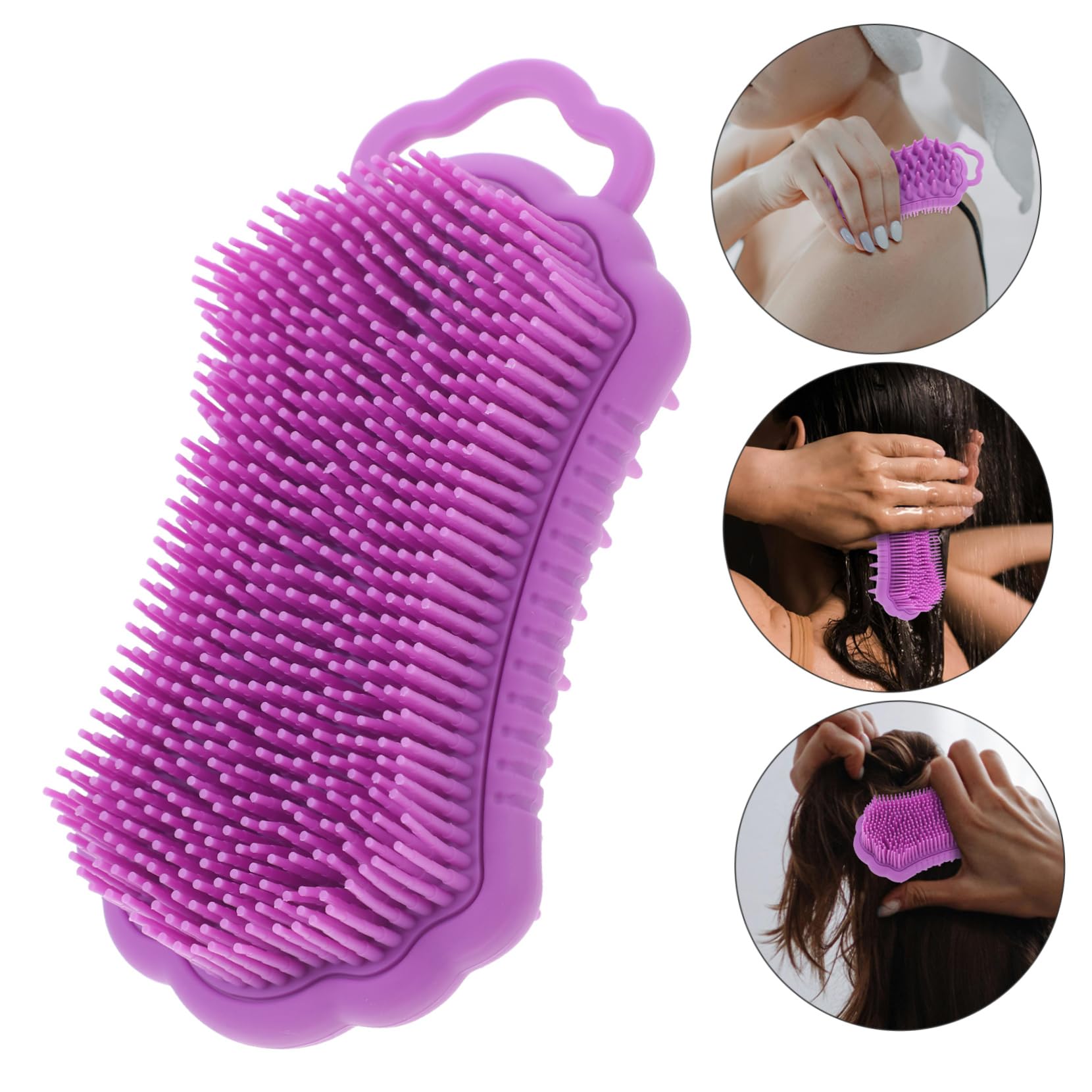 FRCOLOR 4stücke Silikon Kopfhaut Massagebürste Ergonomisch Gestaltete Waschbürste Für Gründliche Haarreinigung Und Entspannende Kopfhautmassage Für Damen Und Herren