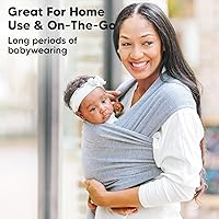 Vista 7 de KeaBabies - Portabebés fular original todo en 1 para recién nacidos a niños pequeños, fácil de llevar, manos libres, ligero, transpirable envolturas