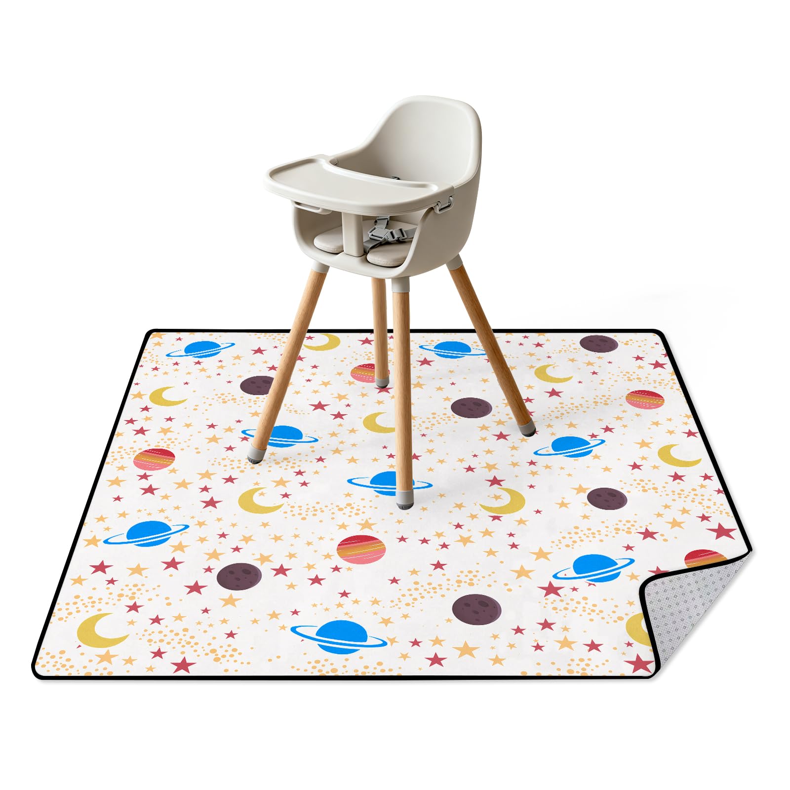Tapis de sol pour chaise haute idéal pour le pique-nique et le jardin