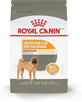 Royal Canin Canine Care Nutrition Medium Sensitive Skin Care Adult Dry Dog Food, 17 lb Bag