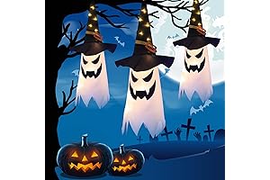 Light-up Hanging Ghost for a Spook-tacular Halloween