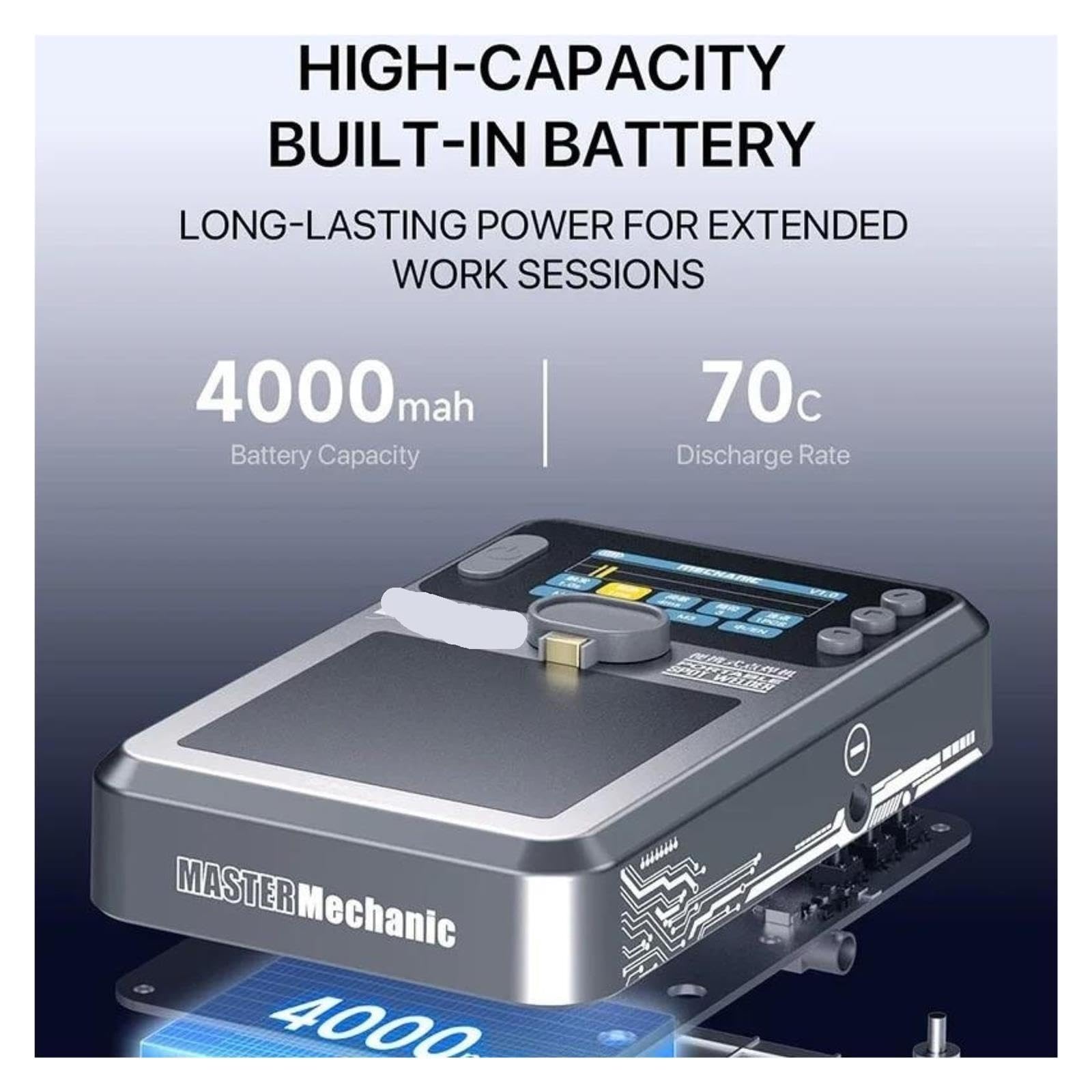 Poste à souder, Soudeur par points Portable PN360, Machine à double impulsion avec batterie intégrée pour la réparation de téléphones portables, 1 paquet