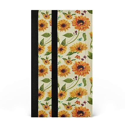 Sunflowers and Butterflies 2 Pcs Refrigerator Door Handle Covers Dishwashers Grill Microwave Cabinet Door Cloth Protect Kitchen Appliance Clean