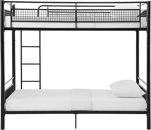 Miniatura 65 de Walker Edison Timothee - Litera de tamaño matrimonial sobre escritorio para la computadora, de metal, tamaño matrimonial, color blanco Blanco,Negro