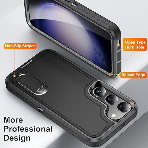 Miniatura 122 de BaHaHoues Funda para Samsung Galaxy S23 Ultra con soporte integrado, a prueba de golpes y caídas de grado militar para Galaxy S23 Ultra 5G