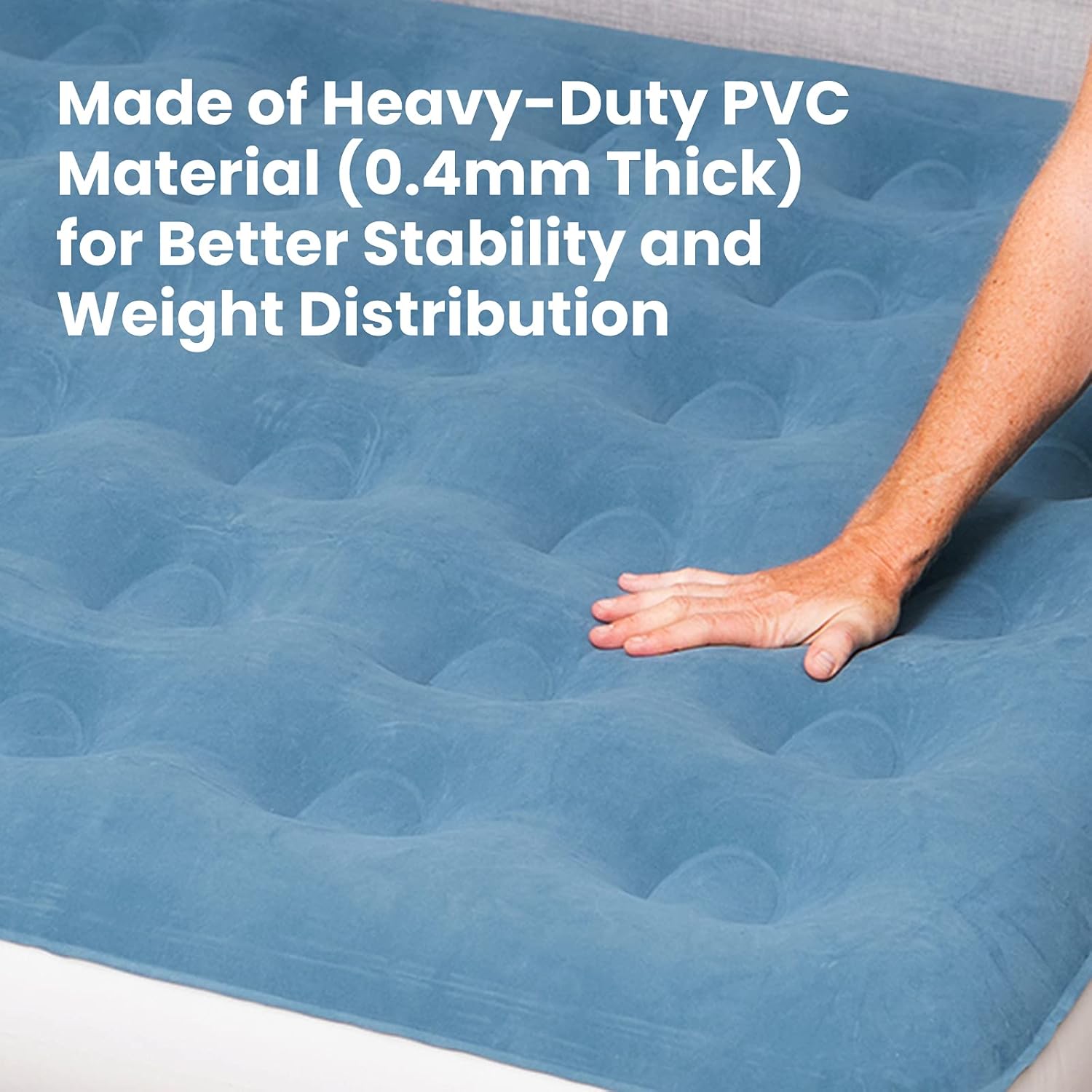 InnoTruth Camping Air Mattress Bed, Single High Inflatable Airbed for Guests, Raised Elevated Blow Up Mattresses with Rechargeable Electric Pump, Portable and Foldable Bed for Home Travel : Home & Kitchen