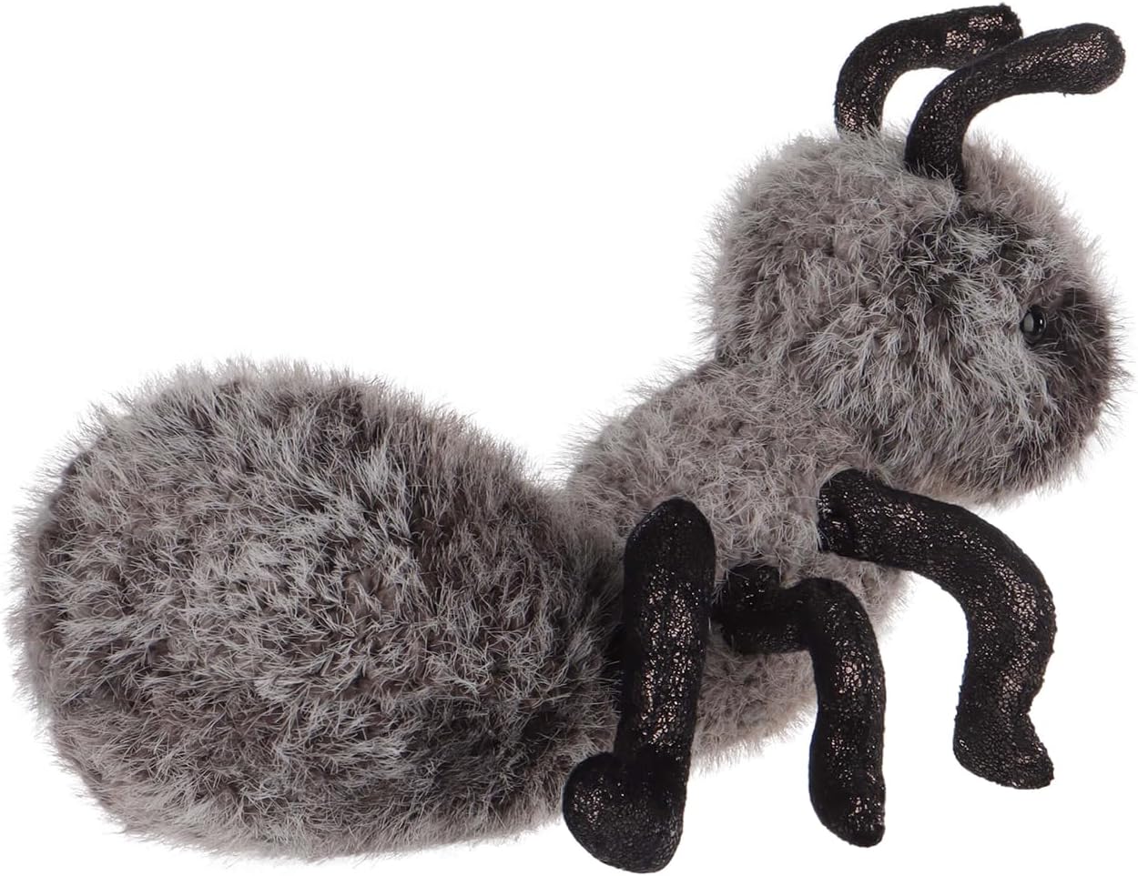 Apricot Lamb Ant Plush Stuffed Animals for Kids, Soft Cute Insect Plush Toys for Baby Girl and Boy, Fluffy Ant Black
