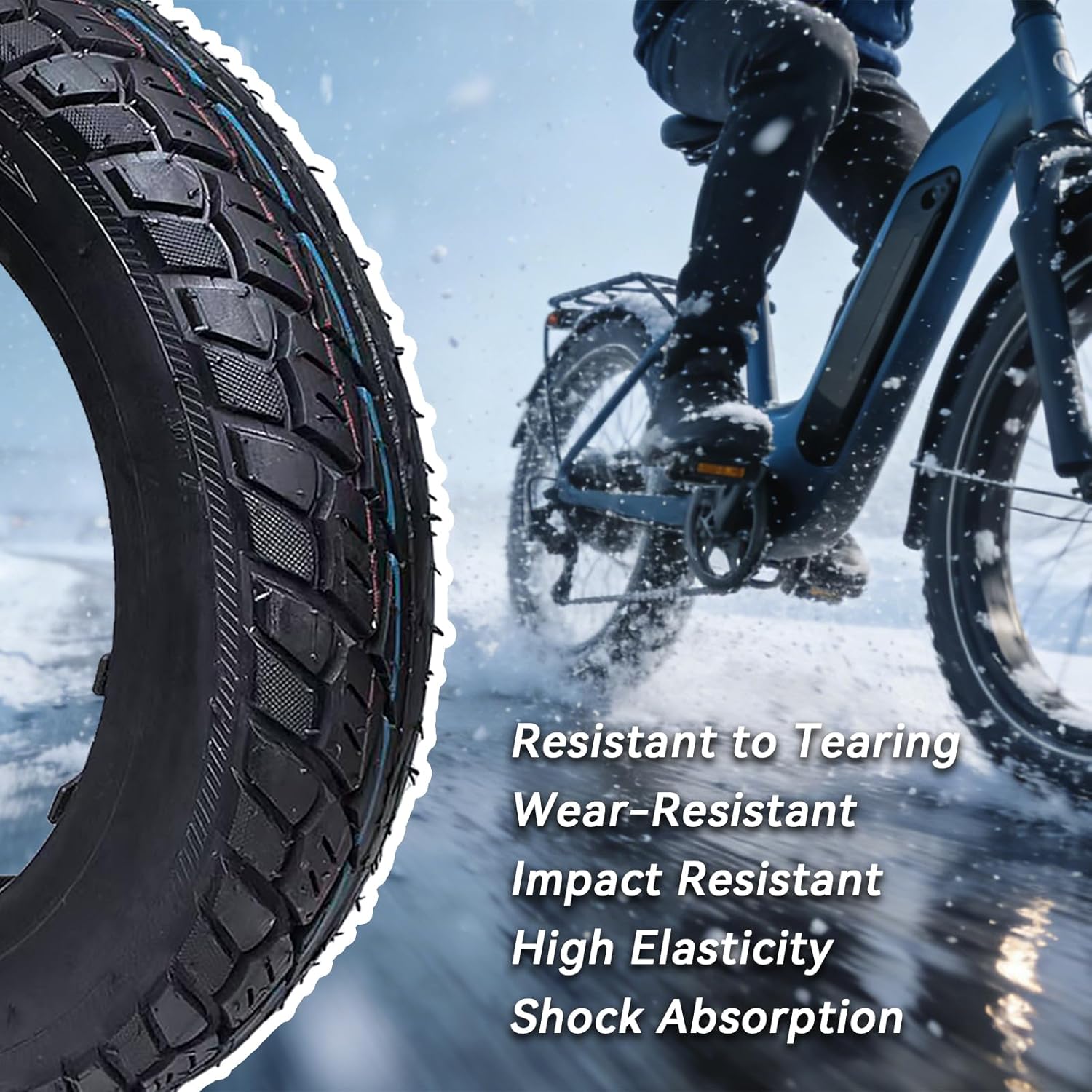 2 Pack 3.00-10 Dirt Bike Tire 3.0-10 Tubeless Tire with 2 Valve Stems for Motorcycle Scooter Moped E-Bike Tire 10 Inch Rim