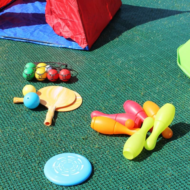 MultiFlex Piastrelle Drenanti 30x30 cm Set 22 Pezzi per Esterni 2 m² Verde