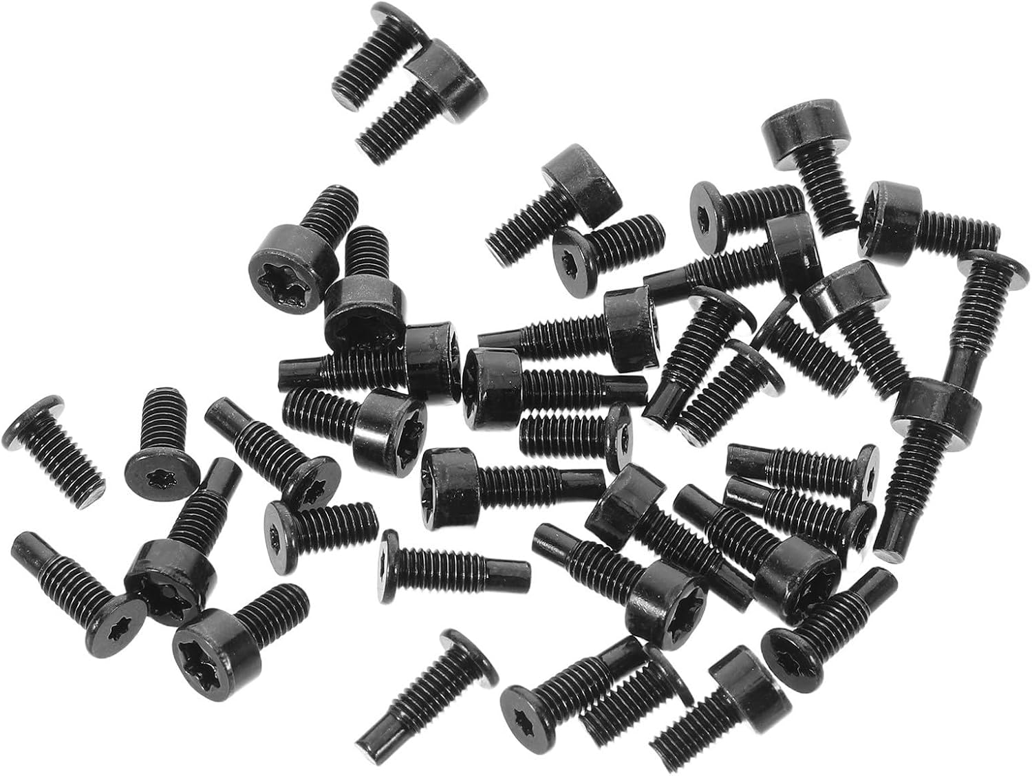 Black Alloy Doorbell Installation Screws for Stable Repair 80pcs