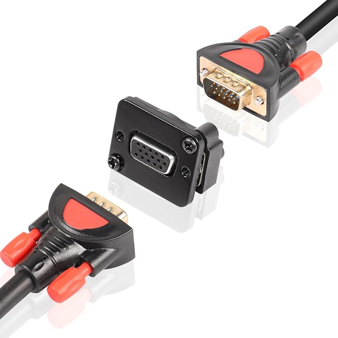 Conector VGA DB15 hembra a hembra para montaje en panel miniatura 3