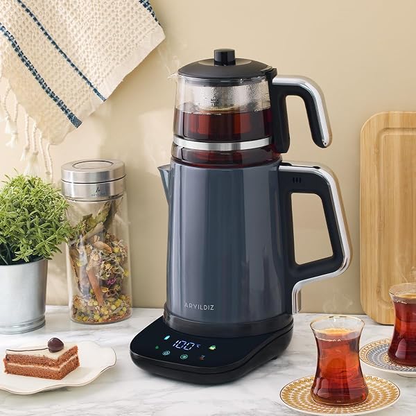 Aryıldız Vision Prime Çay Makinesi Antrasit