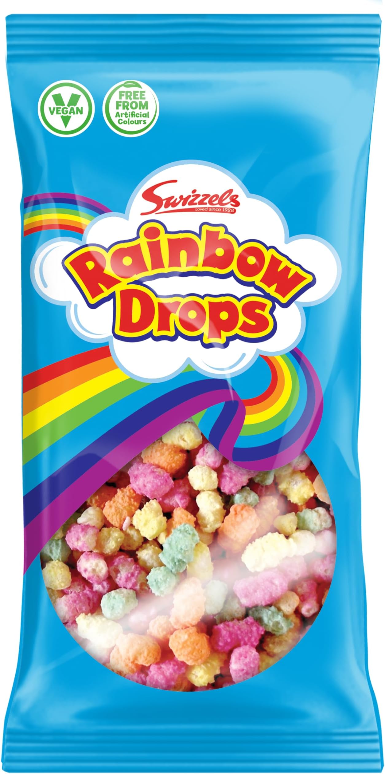 Giant Rainbow Drops 70g - A Delicious and Fruity Selection of Chewy Candy Treats