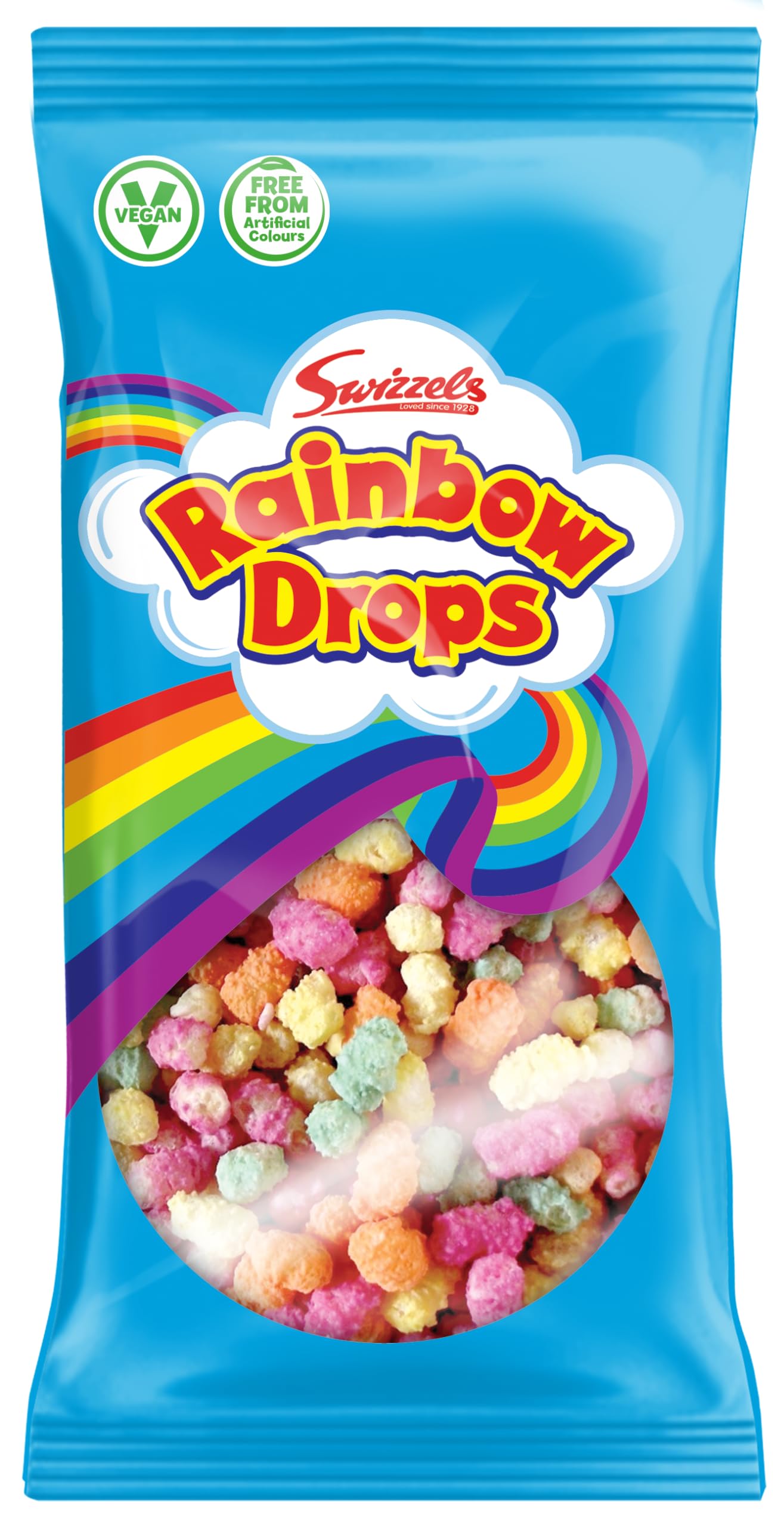 SwizzelsGiant Rainbow Drops 70g - A Delicious and Fruity Selection of Chewy Candy Treats