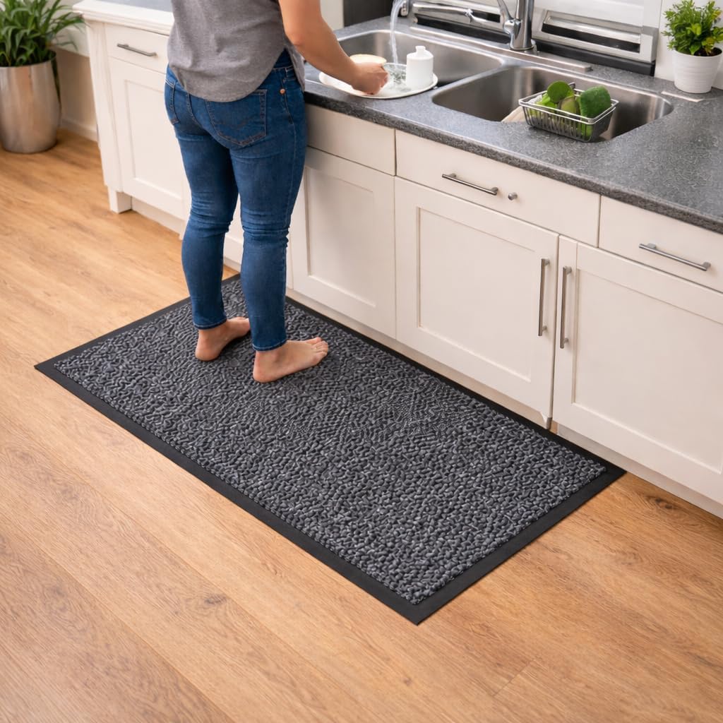 GULLAMBO Carpet runners Non slip Hallway Runner Extra long 60x120cm Hall Runner Rugs–Heavy Duty Floor, Kitchen And Office Use runners, Super Soft Absorbent Multicolor,