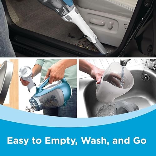 Miniatura 9 de BLACKY+DECKERR Dust Buster AdvancedClean - Aspiradora de mano inalámbrica, compacta para el hogar y el automóvil con herramienta para grietas