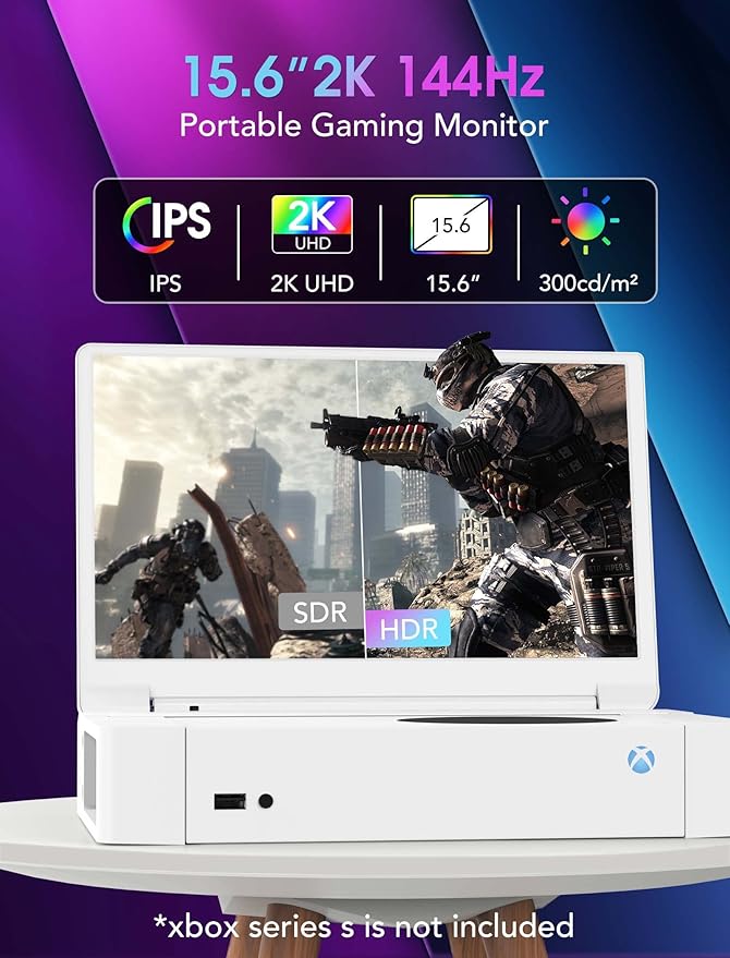 Monitor Portátil 15.6" 2K QHD IPS 144Hz con HDR y FreeSync miniatura 2