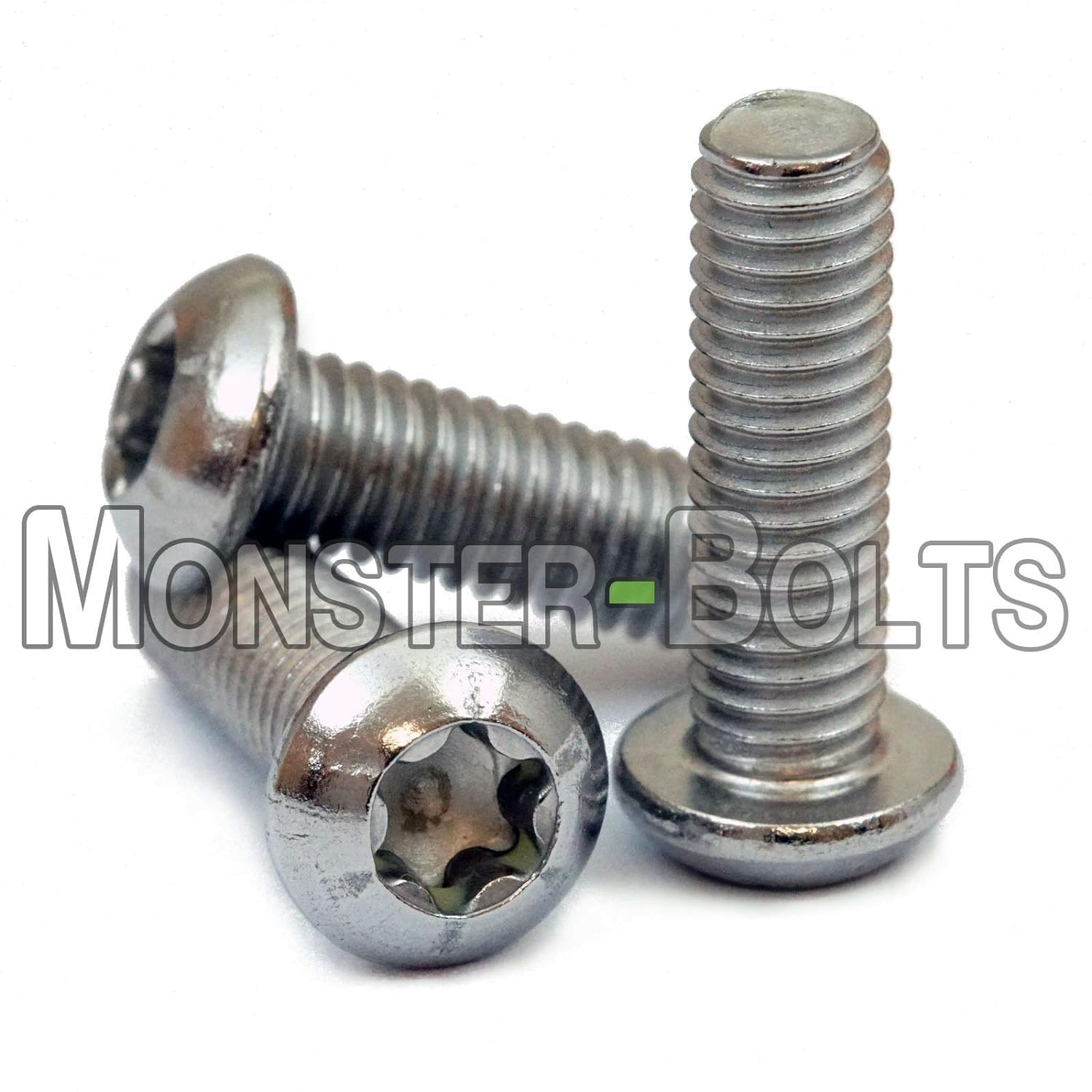 MonsterBolts - M6 x 20mm 6 Lobe Button Head Socket Cap Screws, ISO 7380, Stainless Steel, 100 Pack