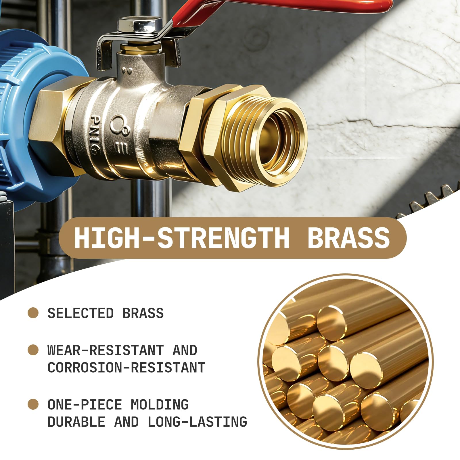 Bwintech 2 pz 1/4" Femmina A 1/2" Maschio BSP Filettatura In Ottone Boccola Esagonale Riduttore Connettore Per Tubo Collegamento Conversione