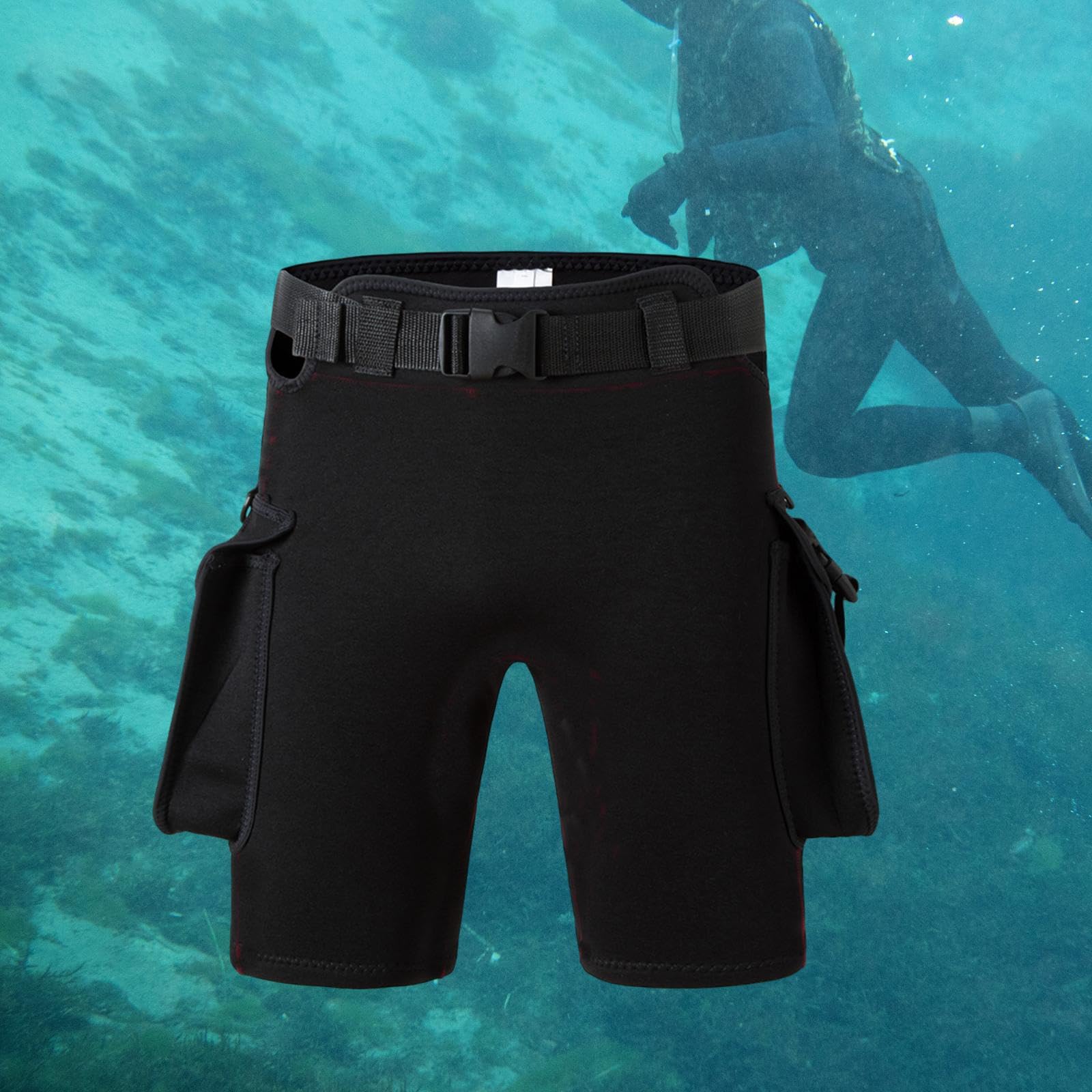 CAQYPVH Neoprene Swimwear Shorts for Underwater Activities, XXXL