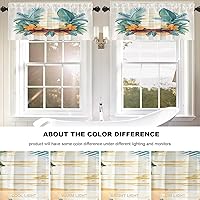 Vista 974 de Cenefas de cocina modernas con patrón de cobre marrón dorado para ventanas, cenefas opacas abstractas de marcas de arañazos y cortinas opacas