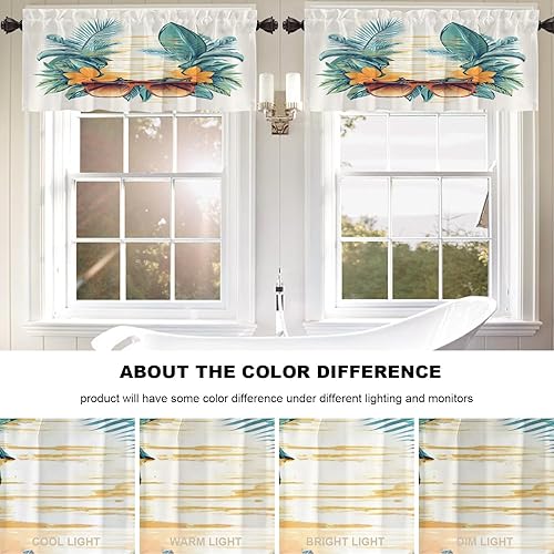 Miniatura 974 de Cenefas de cocina modernas con patrón de cobre marrón dorado para ventanas, cenefas opacas abstractas de marcas de arañazos y cortinas opacas