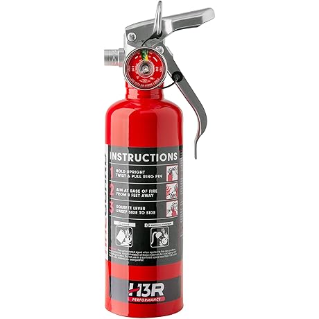 HalGuard Clean Agent Car Fire Extinguisher - Compact and Effective Fire Suppression