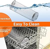 Vista 5 de Cestas de parrilla giratorias para parrilla al aire libre, tubo de red de barbacoa de acero inoxidable, malla redonda grande con rotación, jaula