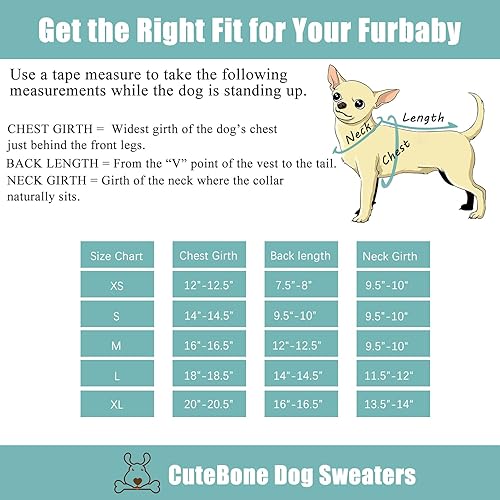 Miniatura 6 de CuteBone Suéter de cuello alto para perros pequeños, abrigo rosa, ropa para mascotas, mantiene a tu cachorro caliente en clima frío congelado DS19L