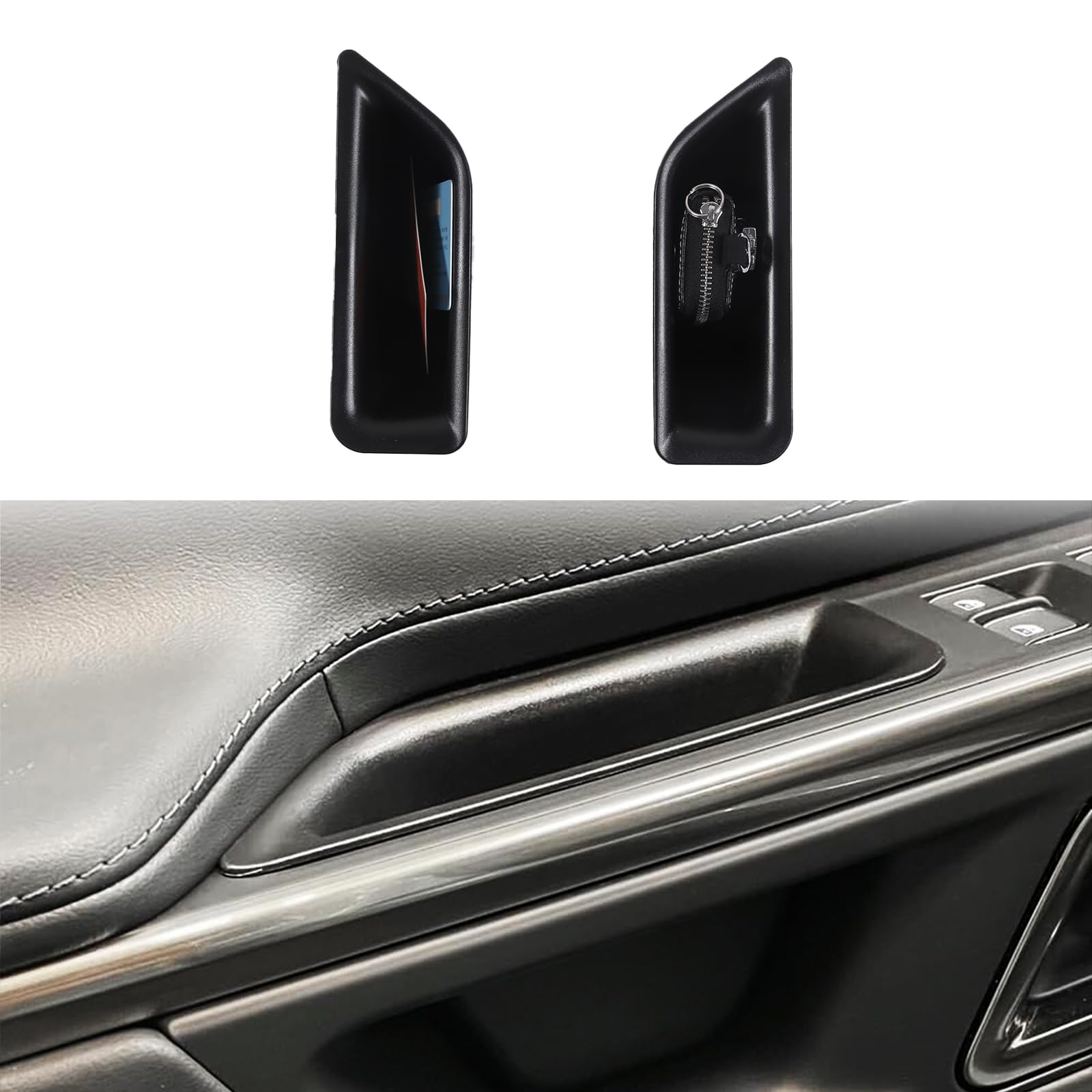 Lcojicep Door Side Storage Box For Rivian R1T/R1S (2022-2023) - Front Door Organizer Tray - View #13