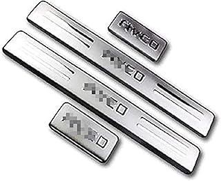 HZHAOWEI Samochodowe płyty do kopania pedał ochraniacz płyty, dla Chevrolet Aveo 2011-2016 naklejka na próg osłona progu