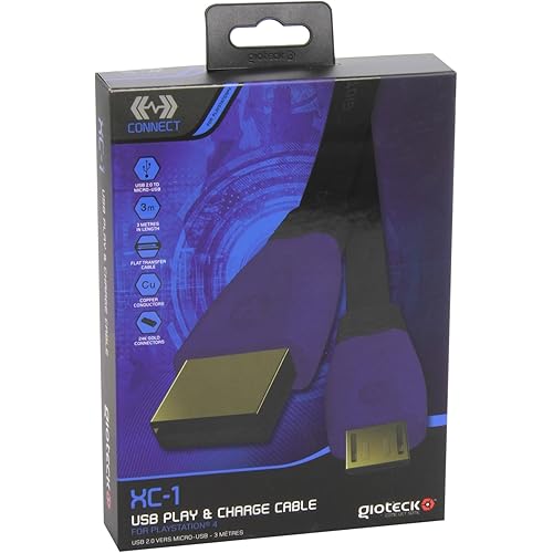 Gioteck XC-1 USB Play and Charge Cable for PlayStation4