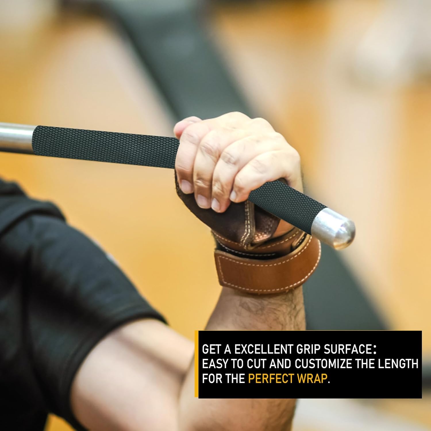 Rubber Grip Tape, 1 In x 20 Ft Non-Abrasive Grip tape for handles, Strong Adhesive Waterproof Heat Resistant Cushion grip, Comfortable in hands, perfect for handles, handlebars, or any slippery stuff - Image 6