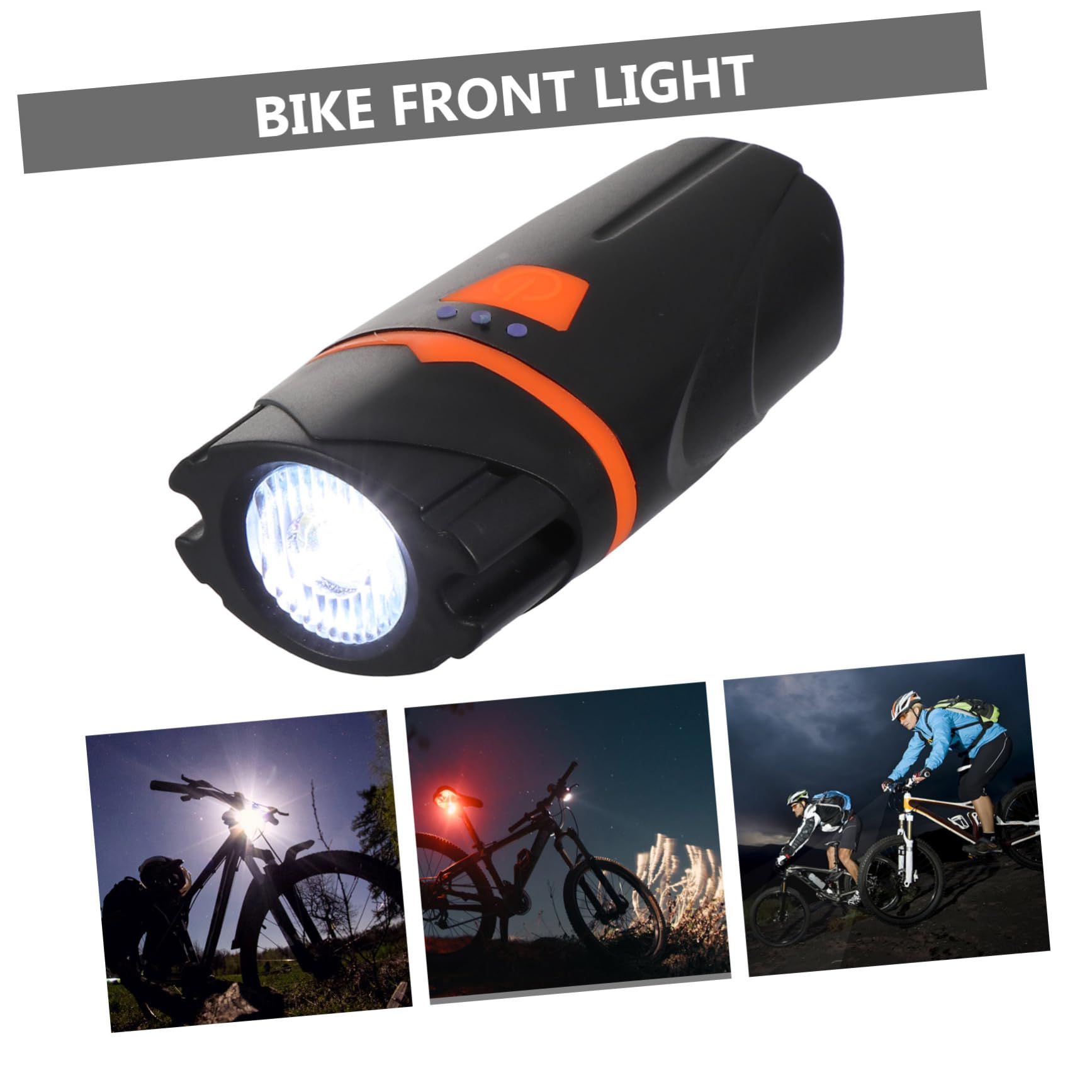 BESPORTBLE 2pezzi Luce Anteriore USB per Bicicletta Lampada Frontale Alta Luminosità Accessori Leggeri e Portatili per Ciclismo Condizioni Meteorologiche Avverse