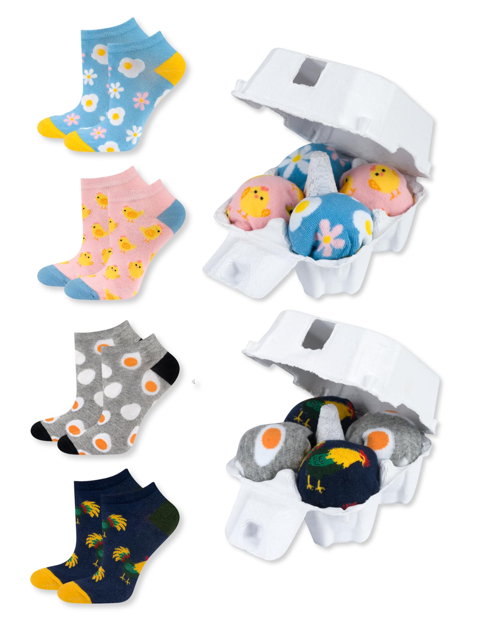 Calcetines Pascua soxo pack de 4 pares tallas 35 a 45 para mujer y hombre 8