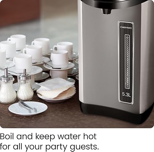 Miniatura 2 de Chefman Instant Electric RJ16-SS pava eléctrica con bloqueo de seguridad para evitar derrames 53l56qt calentador de agua