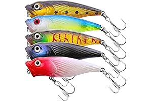 OriGlam 5pcs Popper Fishing Lures: Unleash the Power of Surface Strikes