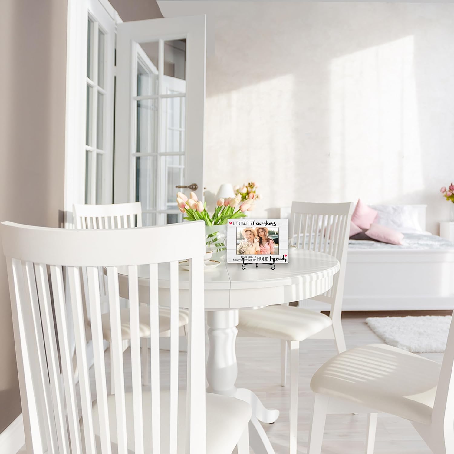 Coworker Gifts Picture Frame, Best Friend Photo Frame, Thank You Appreciation Gifts for Coworkers Friends, Wood 4x6 Photo Picture Frames for Desk Display-D09 - Image 5