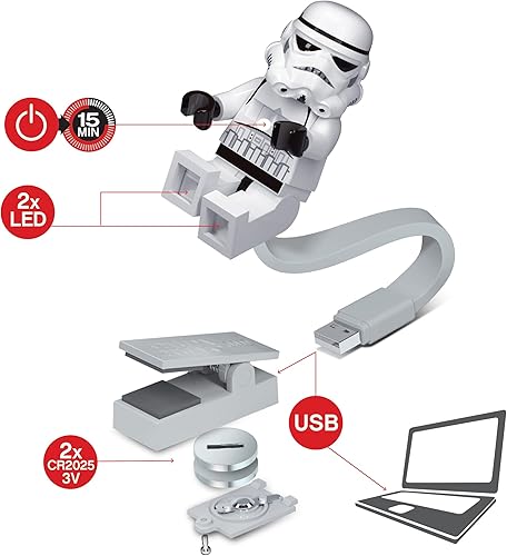 Miniatura 6 de LEGO Star Wars Stormtrooper - Llavero de luz y luz de libro