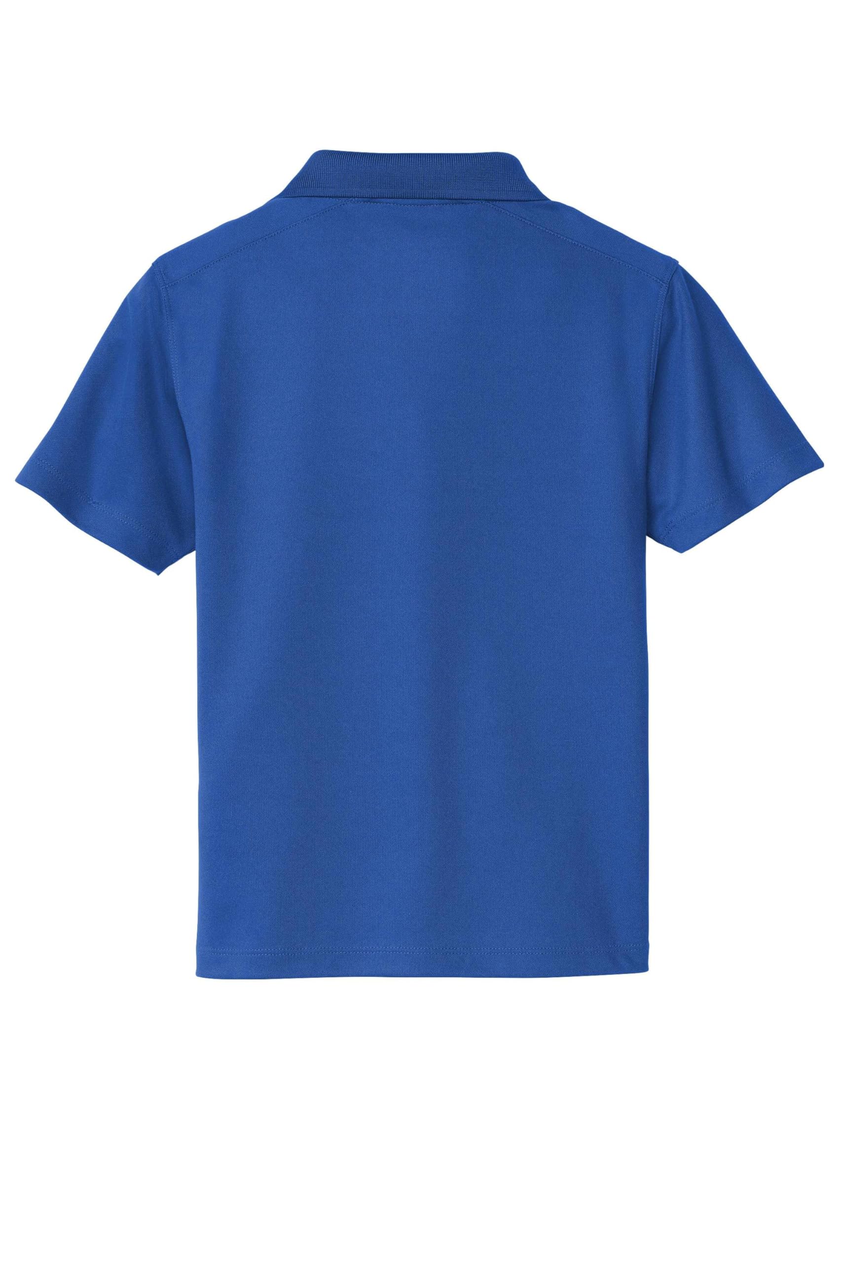 SPORT-TEK Youth UV Micropique Polo | Short Sleeve Collared Summer Shirt for Boys & Girls, Athletic Fit Kids' Top with UPF 50 Rating True Royal