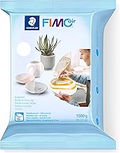 STAEDTLER Air-Drying Modelling Clay, FIMO air, White, Ready to Use, No Burning Process, 1,000 g, Pleasant Feel, Does Not S...