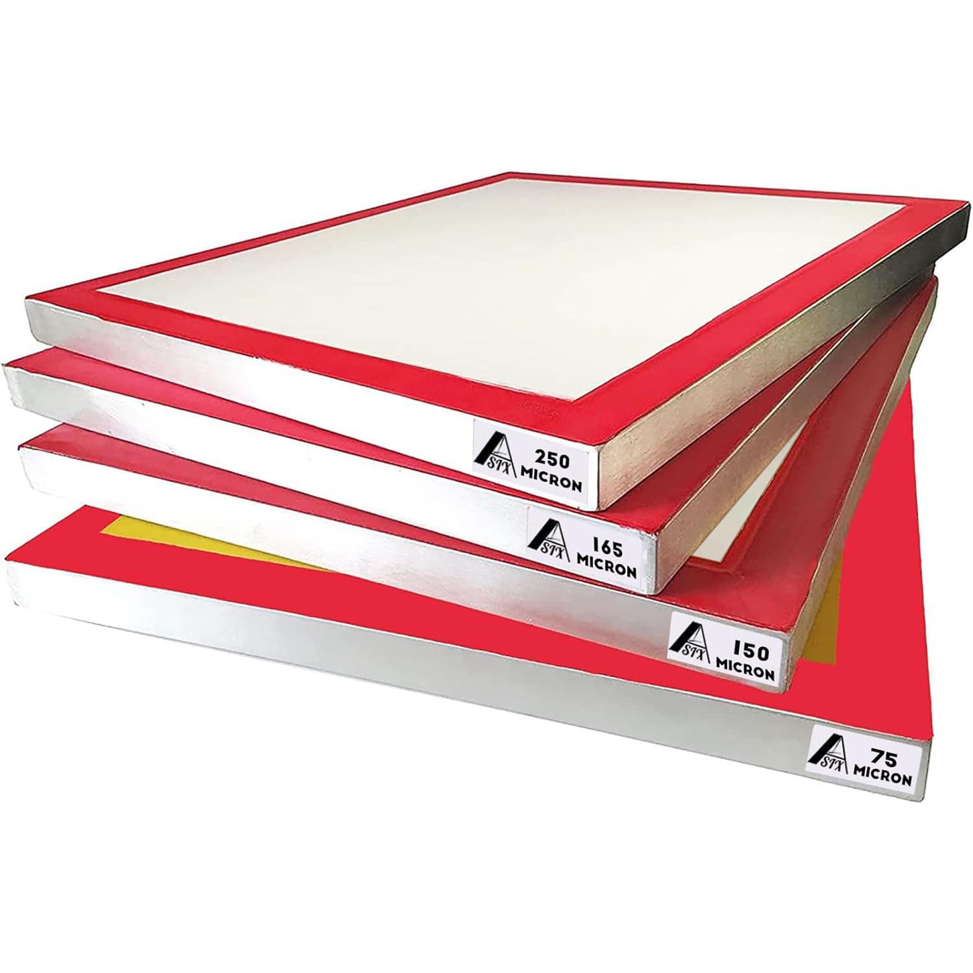 Aluminum Screen Printing Screens, 20 x 24 Inch Pre-Stretched Silk Screen Frames, Dry Sift Screen Set, Polyester mesh Screen, 60 90 110 200 Mesh,