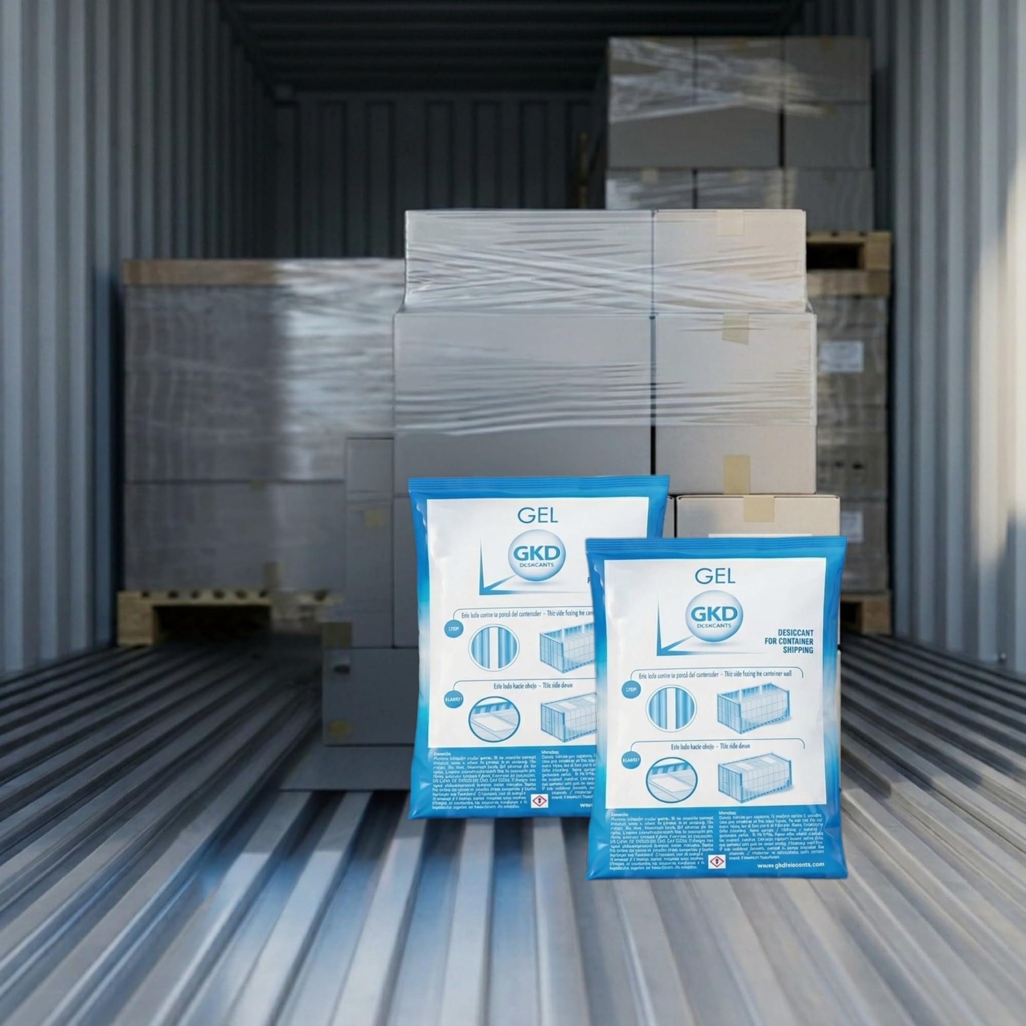 GK Single 125gr - 100 Stück (volle Box) - Container Trockenmittel für Seetransport - Trockenbeutel mit Trocknungsgranulat - Trockenmittel Transport