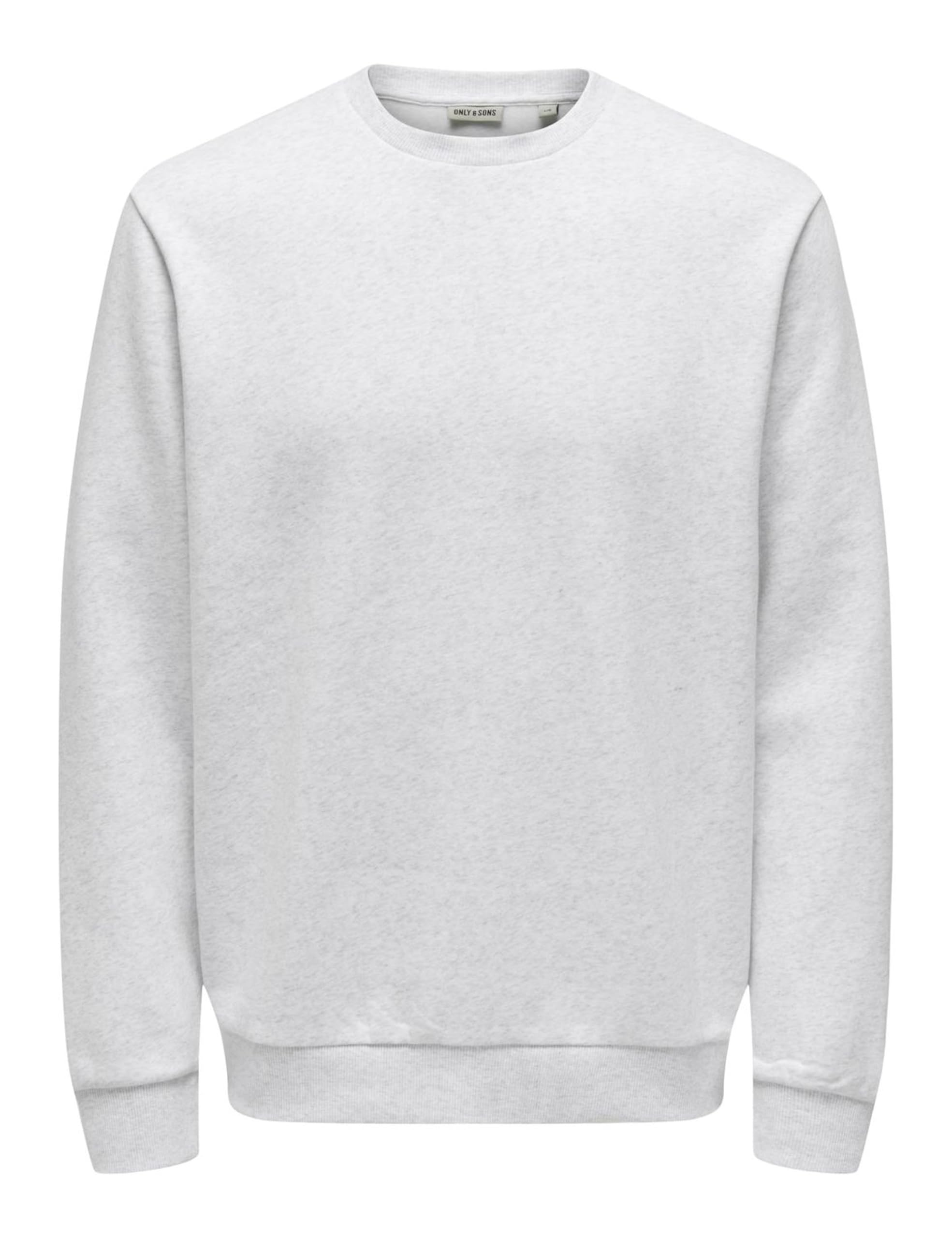 Only & Sons Sweatshirts ONSCERES Sweatshirt Super Light Grey Melange, M
