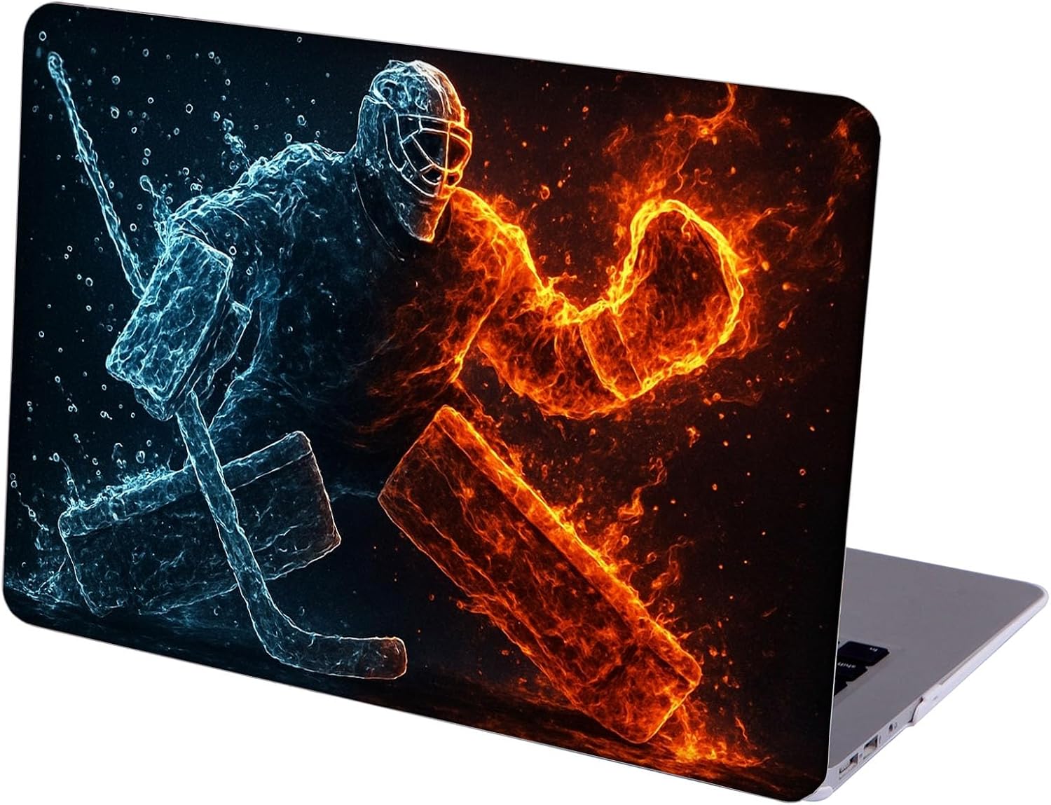 Compatible with MacBook Neo 13-inch, Hard Shell Case with Keyboard Cover and Screen Protector (A3404 A18 Pro chip, 2026 Release) - Hockey Player MC21095