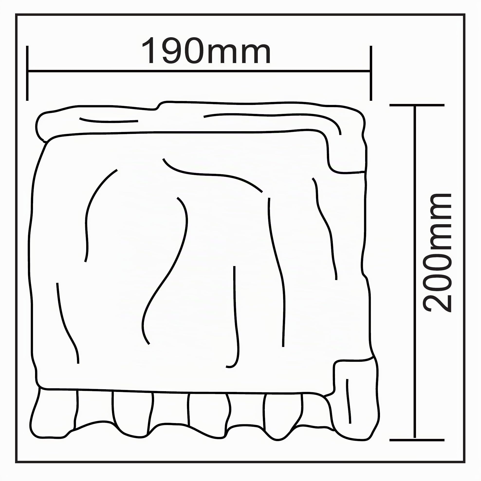 Trango STD4 Stein-Optik, IP44 Außensteckdose 4-Fach Garten Steckdose mit Abdeck-Klappe Stein Gartensteckdose Außensteckdose