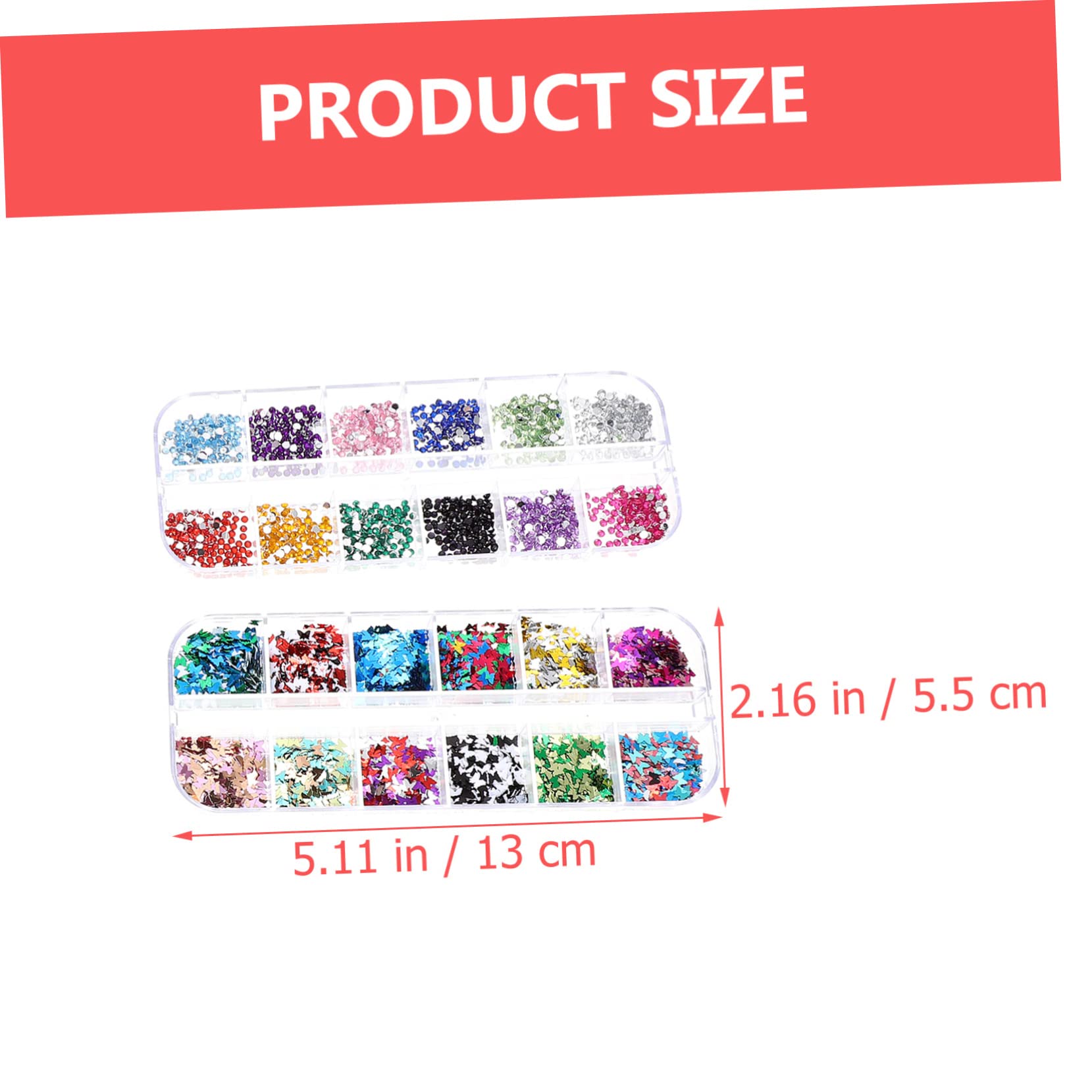 2 Set Decorazioni per Unghie Accessori per Manicure Femminile Adesivi per Unghie Facile Applicazione e Design Chic
